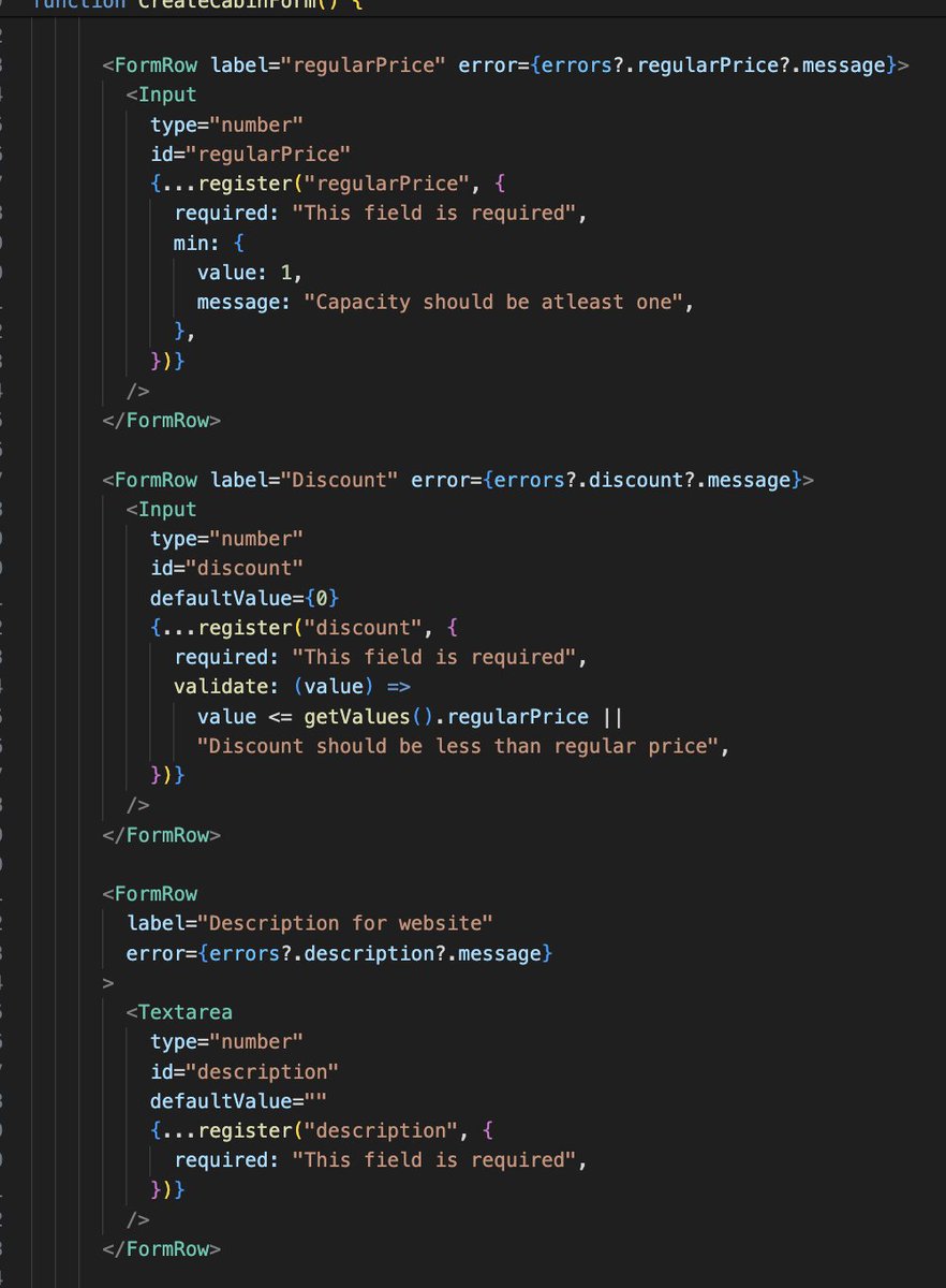 x414423's tweet image. Today on Day 20, I worked on advanced React concepts like styled-components, useForm, and useMutation. Created dynamic forms with validation, styled components with props, and handled API interactions with React Query. #ReactJS #StyledComponents #ReactHookForm #ReactQuery #WebDev