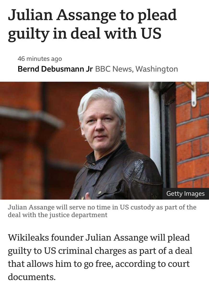 #ASSANGE

 HE WILL BE FREE.  But at what $$.  Will he suddenly be taken out? i hope not.  i’ve rooted for him for so long