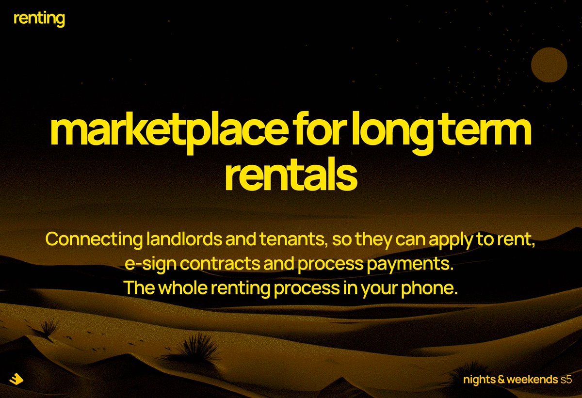 saulescala's tweet photo. Building a marketplace for long-term rentals! 🏡 All the rental experience but in your phone. 📲✨  @_buildspace https://t.co/UdwyK8Jkbz