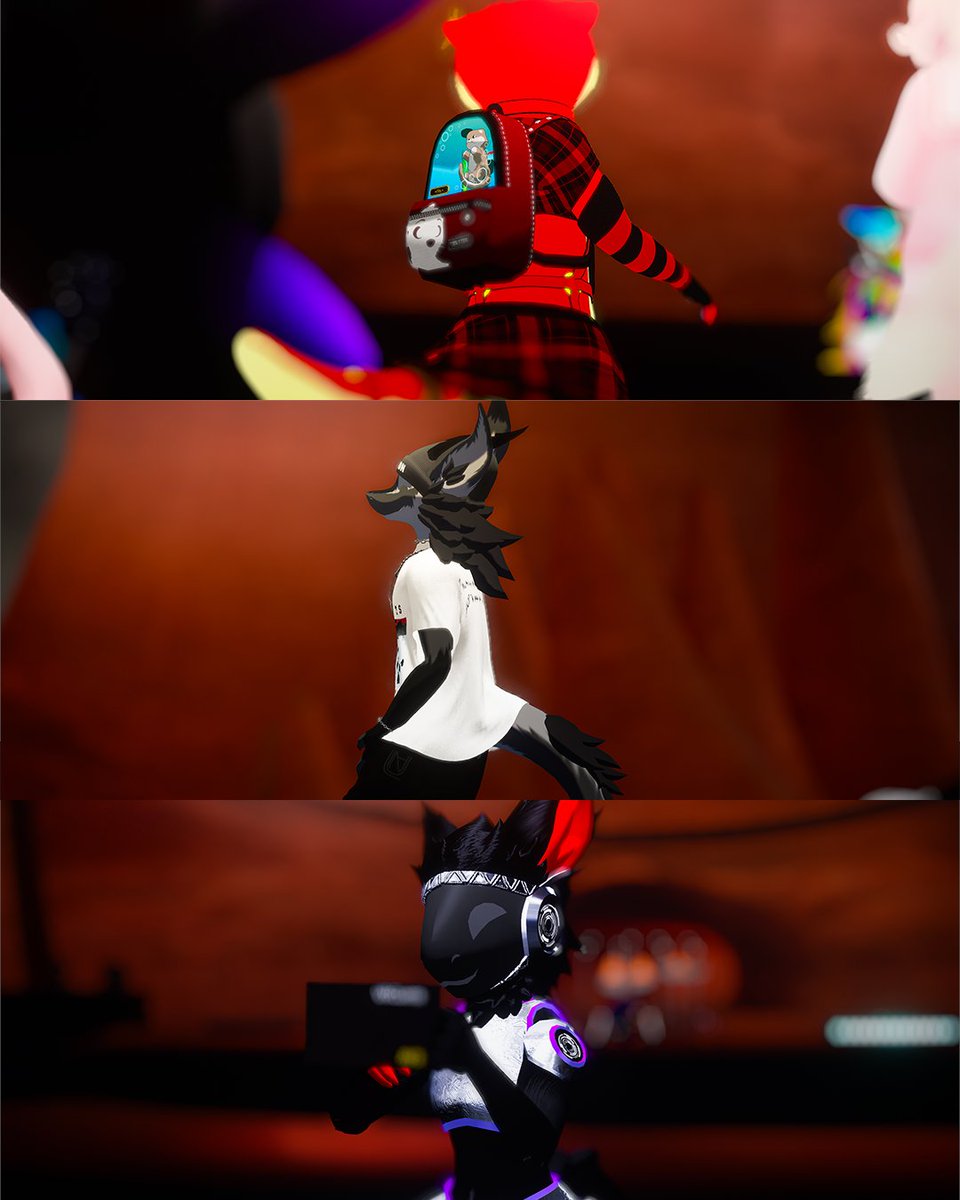 plagg_x's tweet photo. Couple of Day 1 snaps from Cease & Desist: Rockfall!
#cdrockfall #vrchat #vrchat #vr #furry #musicfestival https://t.co/2FJhepcwLg