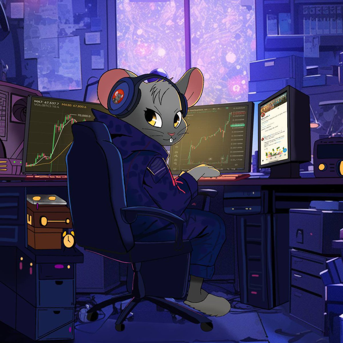 Market conditions change nothing for the $RatSol community. We keep moving in the shadows.