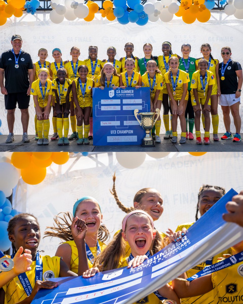 GAcademyLeague's tweet photo. Write it in pen, @NTH_Tophat is our U13 NATIONAL CHAMPIONS! ✍️🎊🤩 #GAChampions https://t.co/28zNeVI7RW