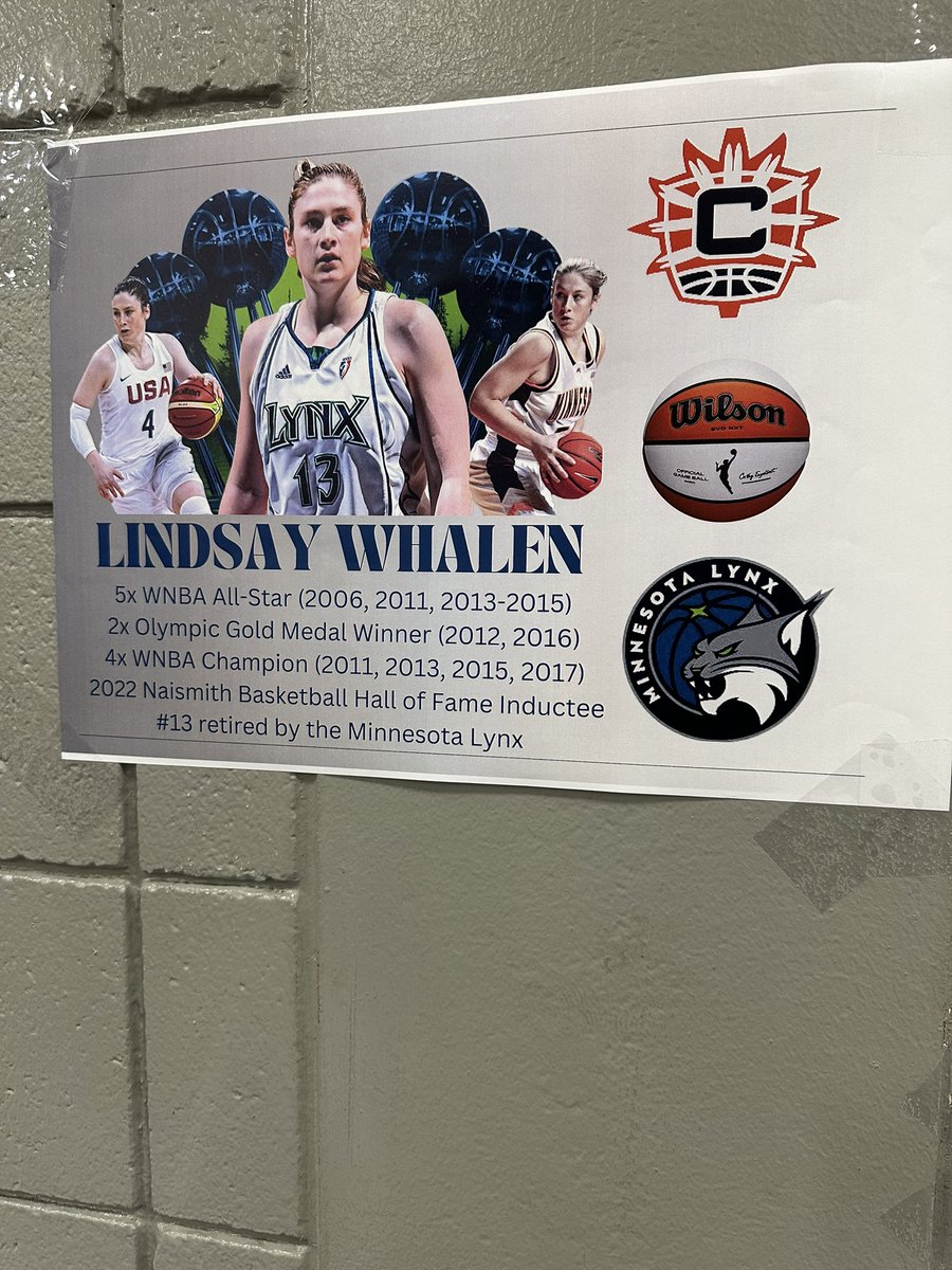 Lindsay Whalen (@lindsay_13) on Twitter photo Fun day in Stevens Point at the <a href="/UWStevensPoint/">UW-Stevens Point</a> campus watching <a href="/JanelMcCarville/">Janel McCarville</a> coach her team! Honored to speak to all of the teams at the end of the day!! Fun day in Stevens Point at the <a href="/UWStevensPoint/">UW-Stevens Point</a> campus watching <a href="/JanelMcCarville/">Janel McCarville</a> coach her team! Honored to speak to all of the teams at the end of the day!!