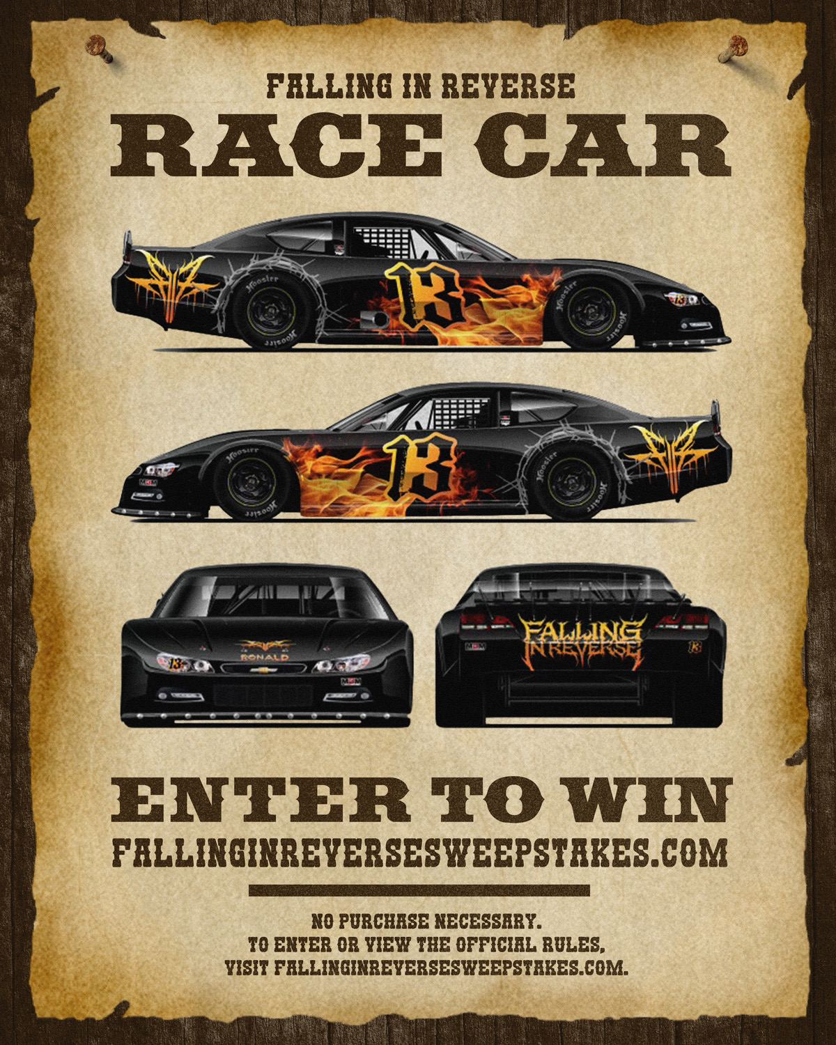 Falling In Reverse to sponsor NASCAR Xfinity Series stock car in