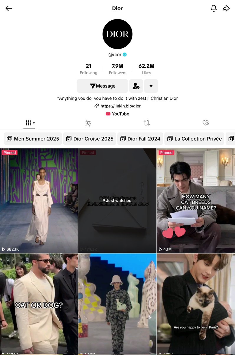 Nong Mile 's  <a href="/dior/">Dior</a> tiktok video has over 4.1 Millions views now 🔥🔥🔥

MILE PHAKPHUM IN DIOR

#MILExDIORMENSUMMER25
<a href="/milephakphum/">mile phakphum</a> #MilePhakphum