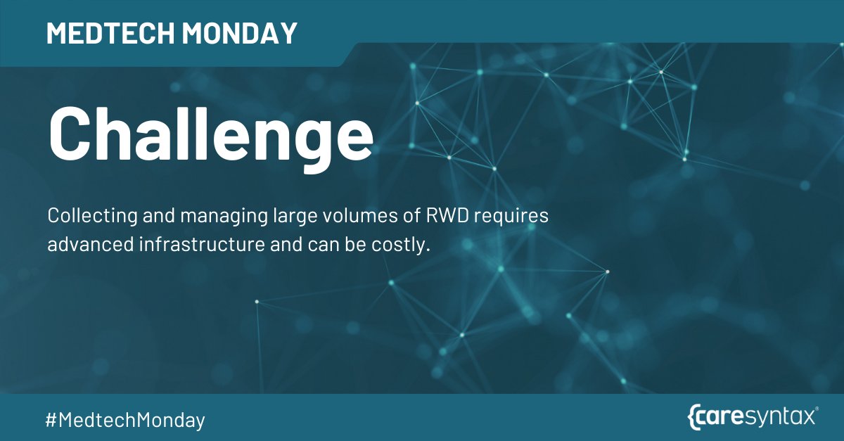 caresyntax's tweet image. Collecting &amp;amp; managing RWD requires advanced technological infrastructure &amp;amp; capabilities. Security, storage, &amp;amp; real-time processing can be demanding &amp;amp; costly.

Sound familiar? Caresyntax is here to help. Learn more: caresyntax.com/medtech

#MedtechMonday #DataDrivenInnovation