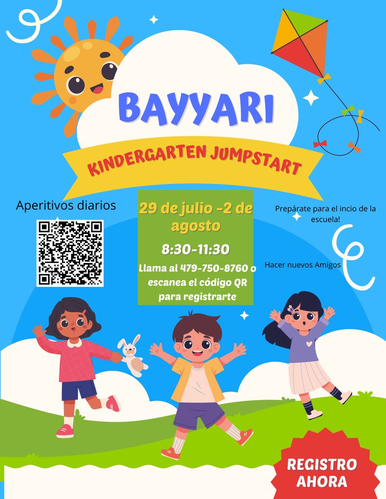 BayyariE's tweet photo. Incoming Kindergarten students get a Jump Start on your learning! Register now!  See Facebook post link to register. https://t.co/mGRT9kRRCn https://t.co/qVR8jjNRJG