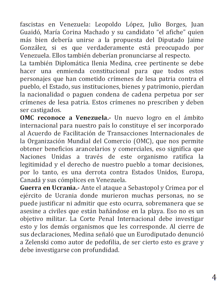 pptenlinea's tweet photo. Ilenia Medina: Opositores deberían considerar propuesta de Jaime González

PPT invita a los candidatos opositores a revisar la postura del Diputado Jaime González (COPEI), quien solicitó al TSJ suspender elecciones presidenciales

#DeCalleMaduroPresidente
https://t.co/rrt2F28ckd https://t.co/lzp9dCtgIw