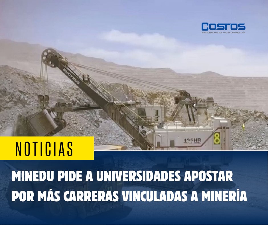 Revista_Costos's tweet image. 🔵La minería es una de las actividades más importantes de la economía peruana.

Lee la noticia en: revista.costosperu.com/minedu-pide-a-…

#mineriaperuana #MINEDU #educacion #revistacostos
