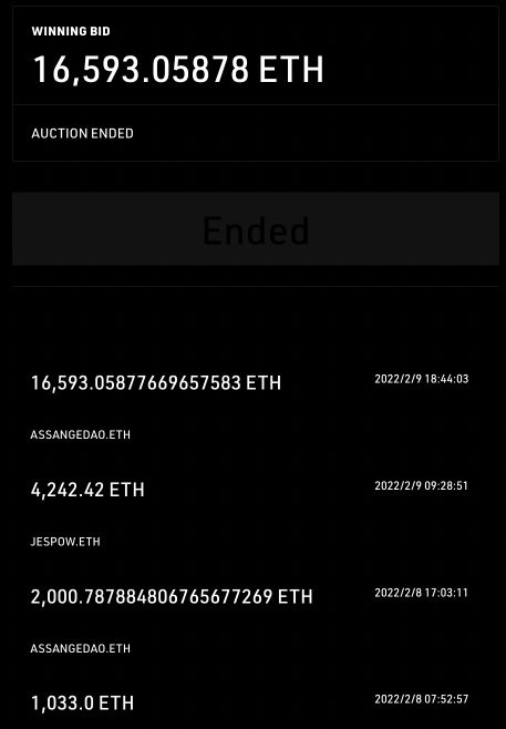 On February 8,2022,we raised 16,593.05878 ETH for Julian,the funds provide a vast majority of support for his freedom!
it‘s an unprecedented great action,proves the blockchain can save people,$Justice token will expand more space!
cypherpunks,let's unite!