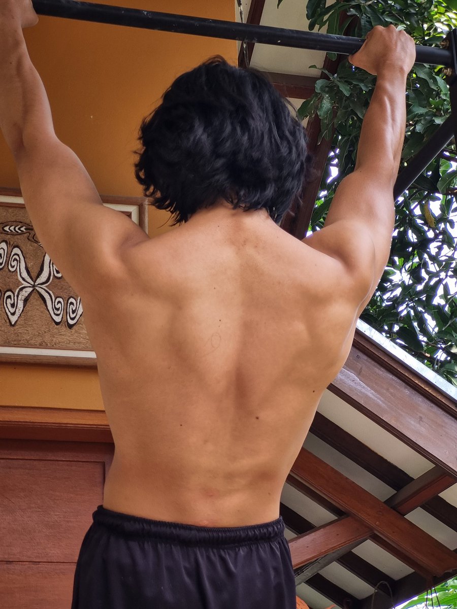 Built by pullups—mostly.