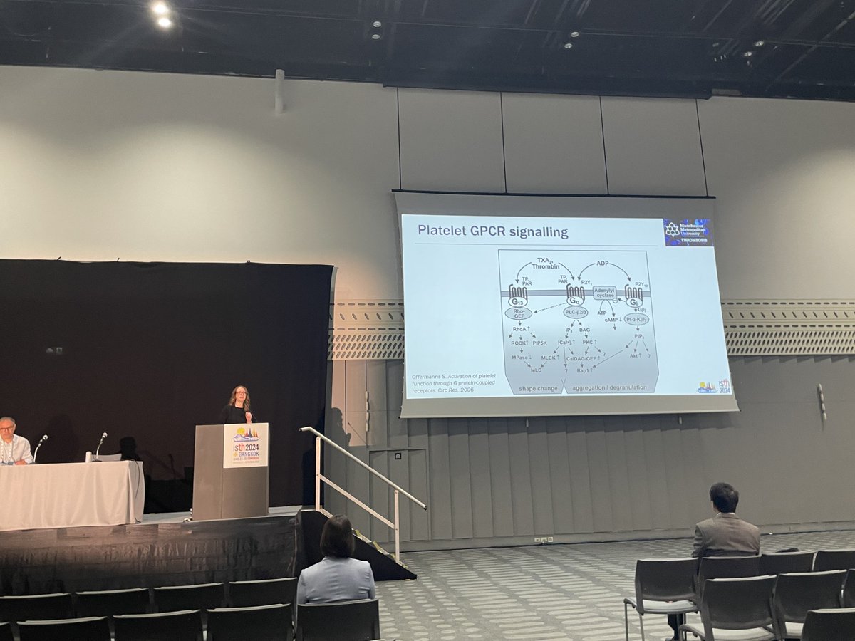 Our own president Dr Amanda Unsworth @AmandaUnsworth1 gave a fantastic state of the art talk at the #ISTH2024 this morning. 👏