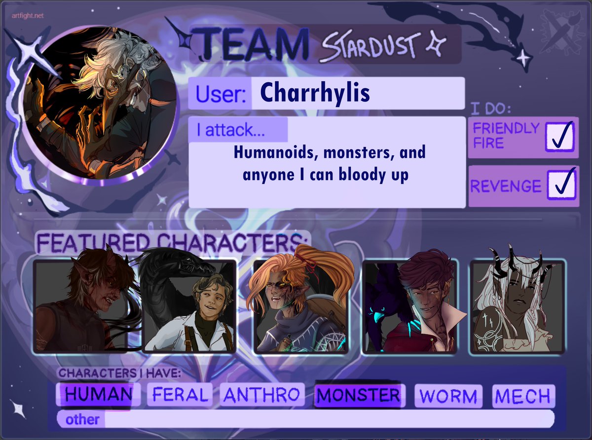 artfight time baybeyy
#artfight #teamstardust