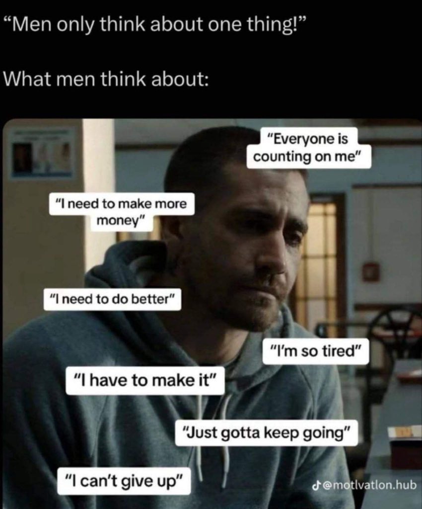 Men, I see you. 🤝