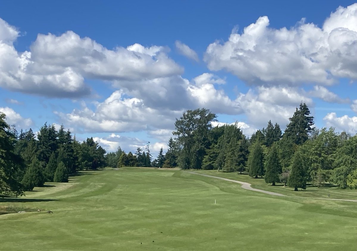 Northwest golf in June. 70 degrees, gentle breeze👍