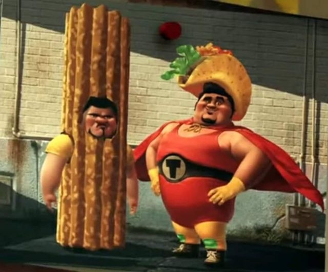straw_berrylel's tweet photo. Taco man y su ayudante el churro🗣‼️ (nose solo se me ocurrió xD) #TNMN #thatsnotmyneighbor #robertskypeachman #albertskypeachman https://t.co/r8GA5dyJ5m