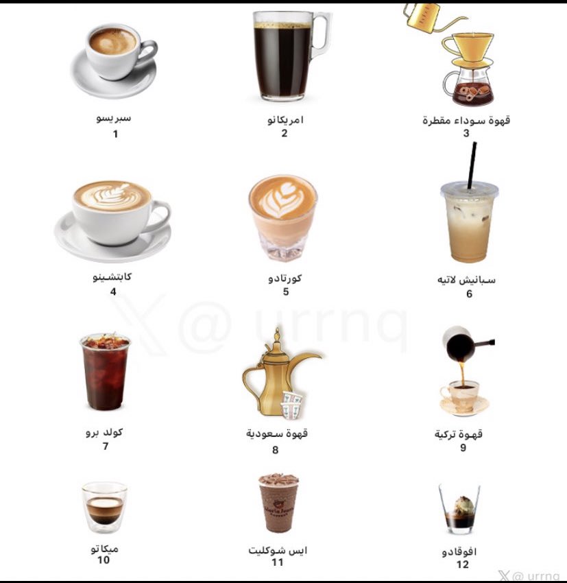 وش نوع قهوتكم ؟