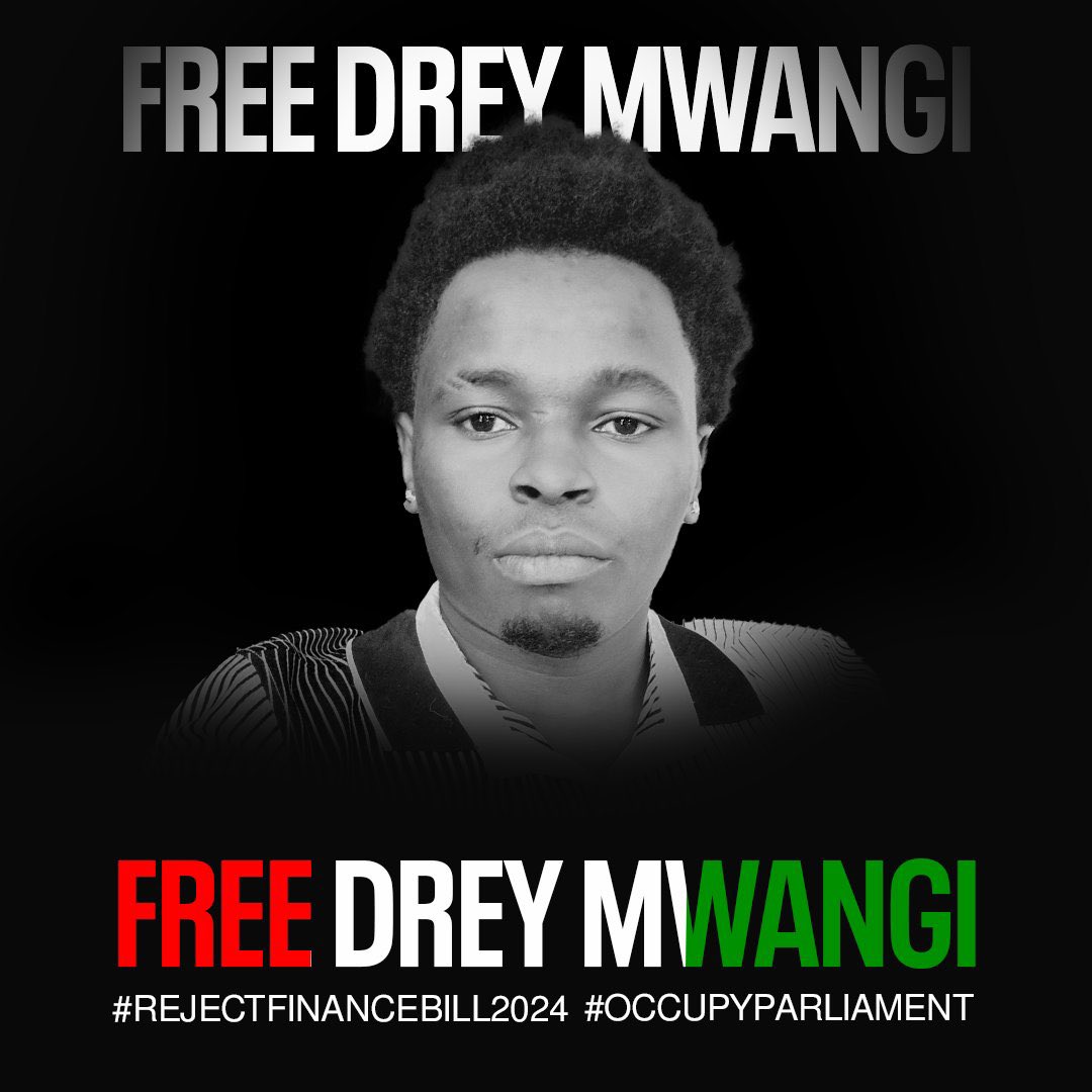 richybosire's tweet photo. #FreeFranjee
#FreeOsamaOtero
#FreeShadKhalif
#FreeDreyMwangi
#RejectFinanceBill2024
#OccupyParliament https://t.co/BfYUD3y4xg