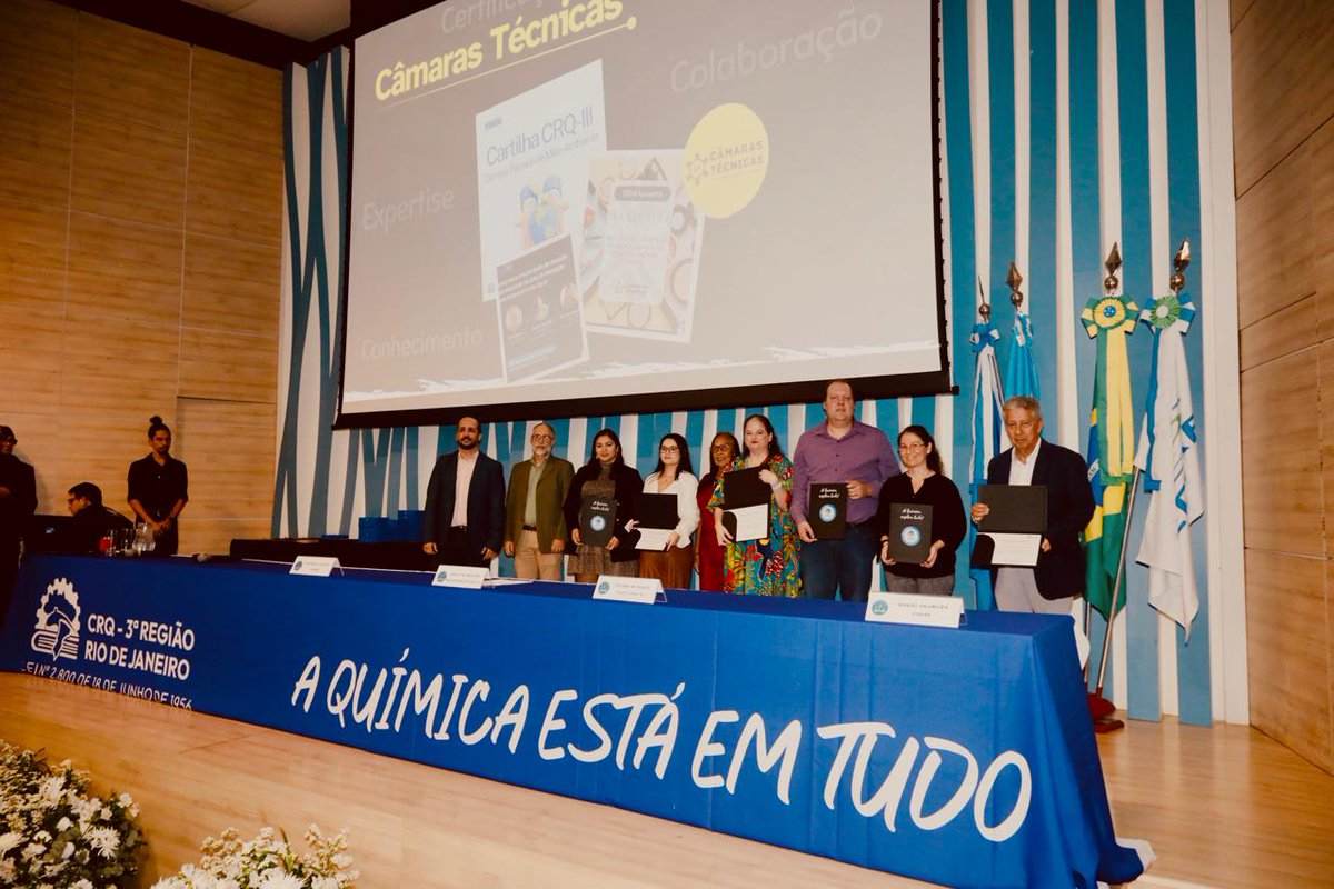 mi_fortunato's tweet photo. I am happy to receive the honor from #CRQ3 on Chemist's Day of 2024. Six years of dedication to this Council, especially relating to environmental themes and causes in the context of the State of Rio de Janeiro. https://t.co/MOKcCGCEl3