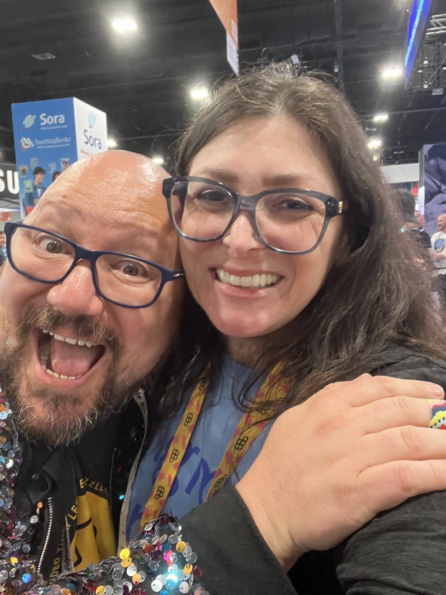 Stephanie Rothstein (@stephrothedu) on Twitter photo Post 2 of the fun of <a href="/ISTEofficial/">ISTE</a>. Bucket filled seeing all these amazing people.
<a href="/BonnieChelette/">Bonnie Chelette</a> <a href="/emmabpass/">Emma Pass - EdTechEmma</a> <a href="/MannyDiscoTech/">Manny Curiel (He/Him/El)✨ 🏳️🌈 SpringCue 🔜 ISTE</a>
#ISTELive Post 2 of the fun of <a href="/ISTEofficial/">ISTE</a>. Bucket filled seeing all these amazing people.
<a href="/BonnieChelette/">Bonnie Chelette</a> <a href="/emmabpass/">Emma Pass - EdTechEmma</a> <a href="/MannyDiscoTech/">Manny Curiel (He/Him/El)✨ 🏳️🌈 SpringCue 🔜 ISTE</a>
#ISTELive