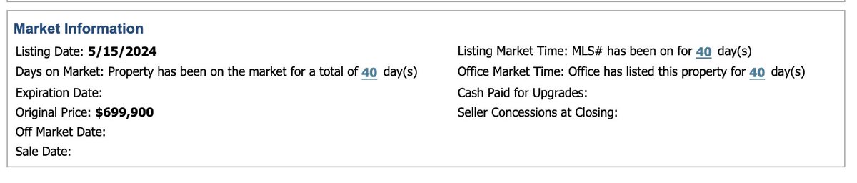 RealEstateCafe's tweet photo. Remember when buyers rushed offers pre-open house to preempt #BiddingWars?
This listing has gone under agreement 2X subject to contingencies, bounced Back on Market
2 price reductions in 37 days, down nearly 3%
NEW MLSpin field shows NO Seller Concession at Closing? #BYOBroker https://t.co/lE4ewAXuSl