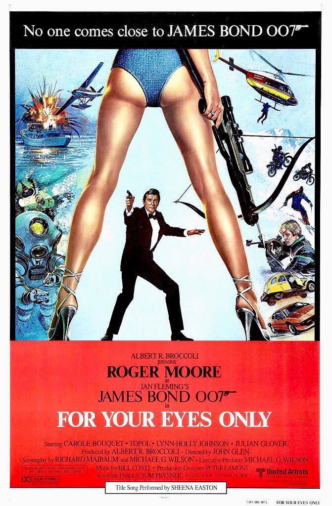 FilmNewsNos's tweet photo. 🎬MOVIE HISTORY: 43 years ago today, June 24, 1981, the movie ‘For Your Eyes Only’ opened in theaters!

#RogerMoore #CaroleBouquet #ChaimTopol #JulianGlover #LynnHollyJohnson #MichaelGothard #CassandraHarris #JohnWyman #DesmondLlewelyn #JillBennett #JackHedley #JamesBond https://t.co/2LcF1QTFYo