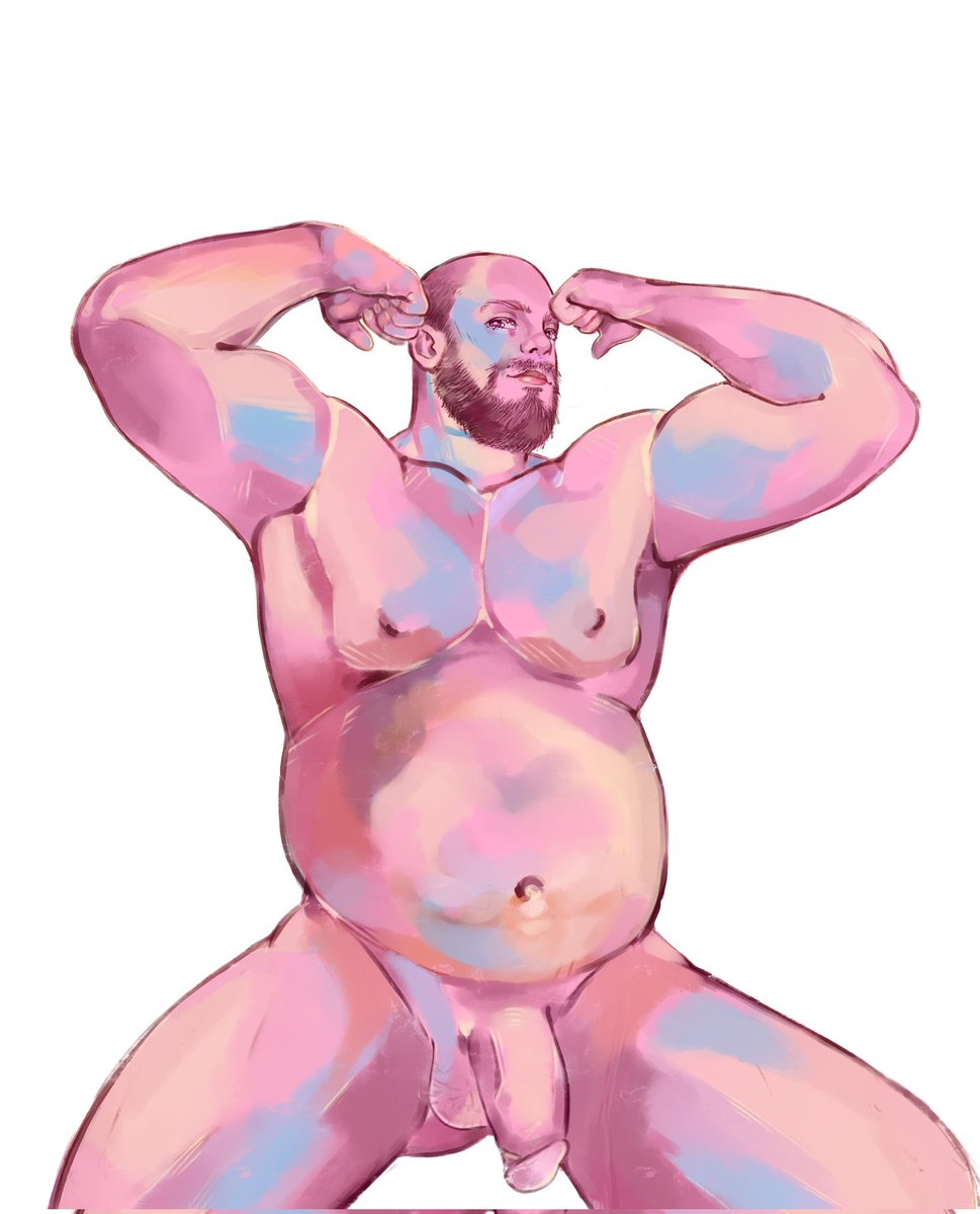 Rompiendo cánones, enfrentando desafíos al representar cuerpos no normativos. 
Aprendiendo a desaprender para crecer como artista. 💪🎨✨
 #DiversidadEnElArte  
#ilustracionespersonalizadas #ilustracióndigital #artedigitale #commisionsopen #gaybearart #gayartistsofinstagram