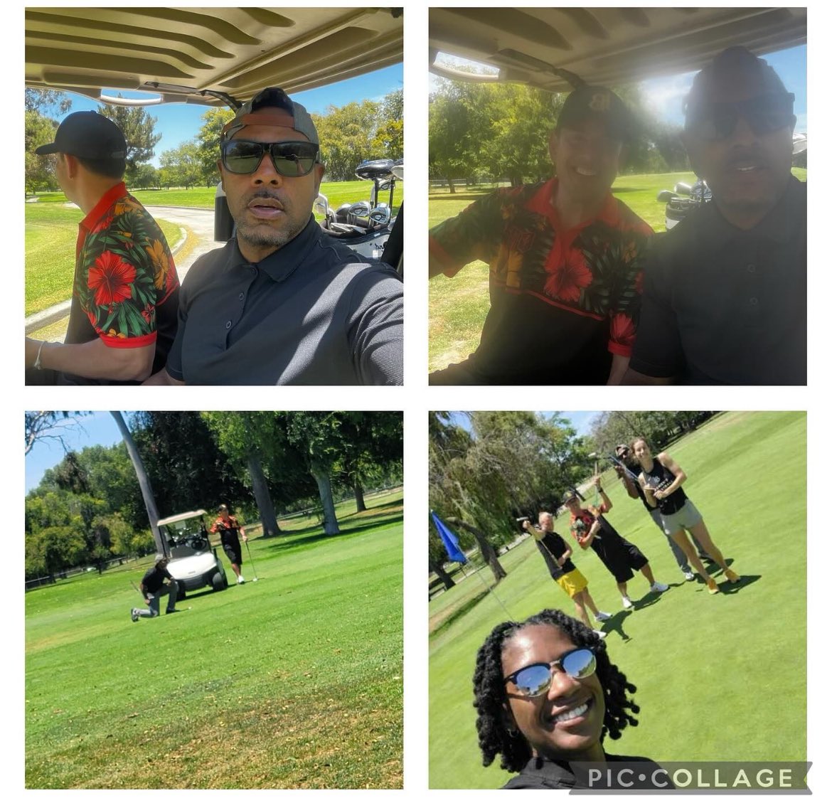 Golfing with the Long Beach State staff!