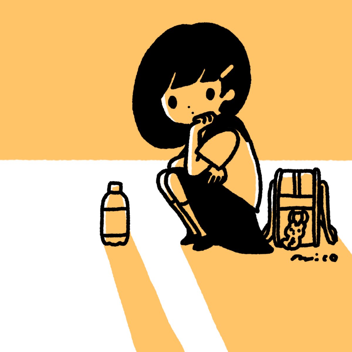 「おつー、かえろー(2020) 」|paricoのイラスト