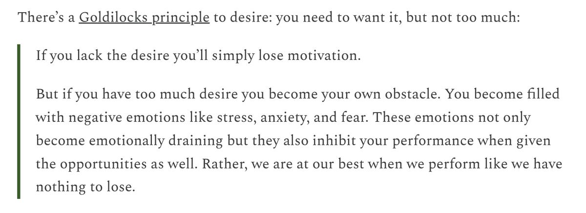 "you need to want it, but not too much. we are at our best when we perform like we have nothing to lose." – <a href="/mrjamesq/">James Q</a>