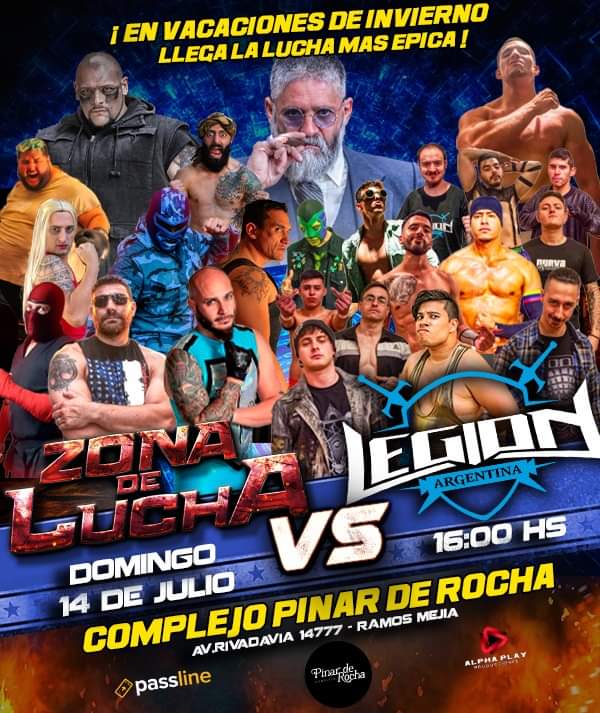 NuevaEraArg's tweet photo. 🤼 ¡#ZonaDeLucha vs #LegiónNuevaEra en #PinarDeRocha!
📅 Reservate el domingo 14 de #Julio para vivir este gran enfrentamiento entre estas dos grandes agrupaciones de #LuchaLibre nacional.
📍Complejo @PinardeRocha (Av Rivadavia 1477, #RamosMejia).
🎟️ Entradas por #Passline. https://t.co/MlBB9tu9dU