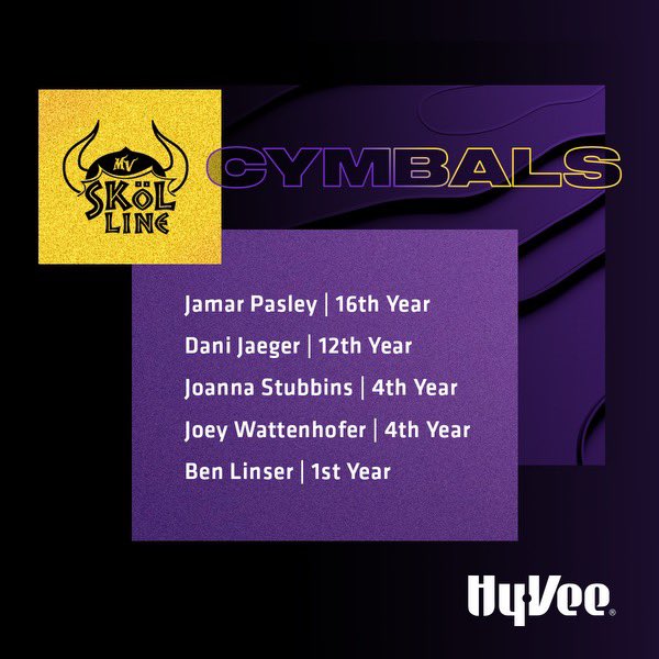 Introducing the 2024-2025 <a href="/Vikings/">Minnesota Vikings</a> Skol Line. Congrats to all!! #nfldrumlines #letsgo #bestinthenfl #nfl