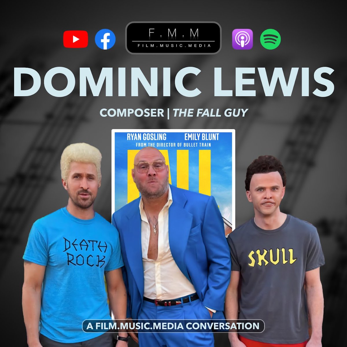 Now streaming!
youtube.com/watch?v=oFgDJU…

#dominiclewis #composer #interview #podcast #soundtrack #soundtracks #behindthescenes #filmmaking #movies #thefallguy #thefallguymovie #davidleitch #ryangosling #emilyblunt #kiss #iwasmadeforlovinyou