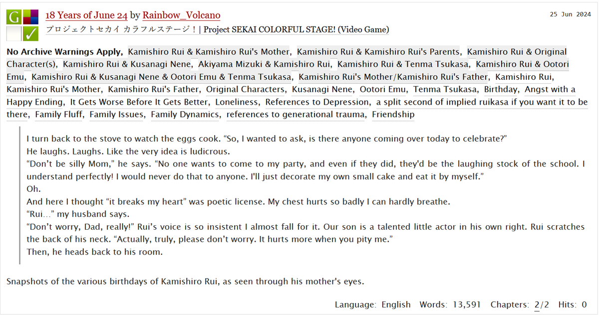 rainbow_volcano's tweet photo. Happy Birthday, Rui! Put all of my love for you into this. Sorry you have to suffer 💔💜💜💜

(Link in reply) https://t.co/9vPTi1CiAG