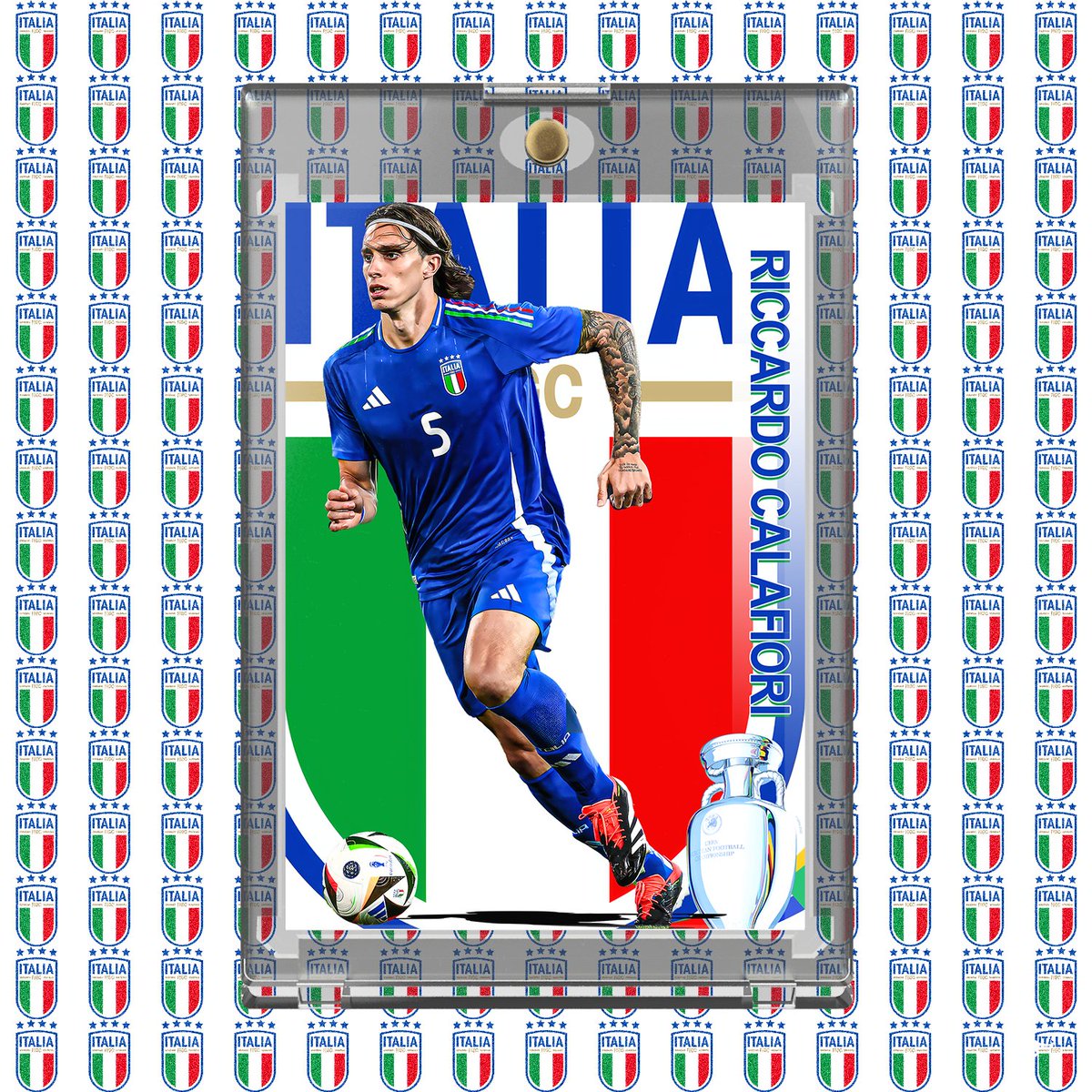 retrokits3's tweet photo. Calafiori 

#EURO2024 #Italy #Italia https://t.co/vBB5cpRtyU