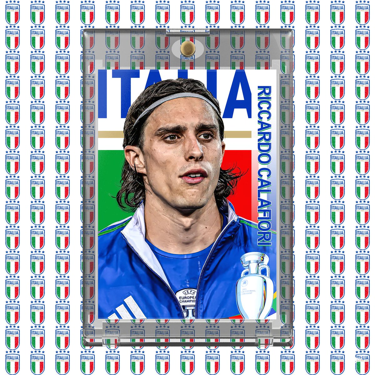 retrokits3's tweet photo. Calafiori 

#EURO2024 #Italy #Italia https://t.co/vBB5cpRtyU