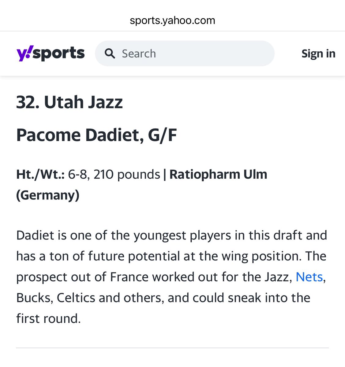 JazzNationNews's tweet photo. New mock draft from @krystenpeek / @YahooSports has the #UtahJazz drafting …
10) Devin Carter
29) Kyle Filipowski
32) Pacome Dadiet
full mock 👉 https://t.co/HglYFLp2Cd
.
.
#JazzNation #NBA #TakeNote
#NBADraft #JazzDraft https://t.co/W3Qm1INoZr