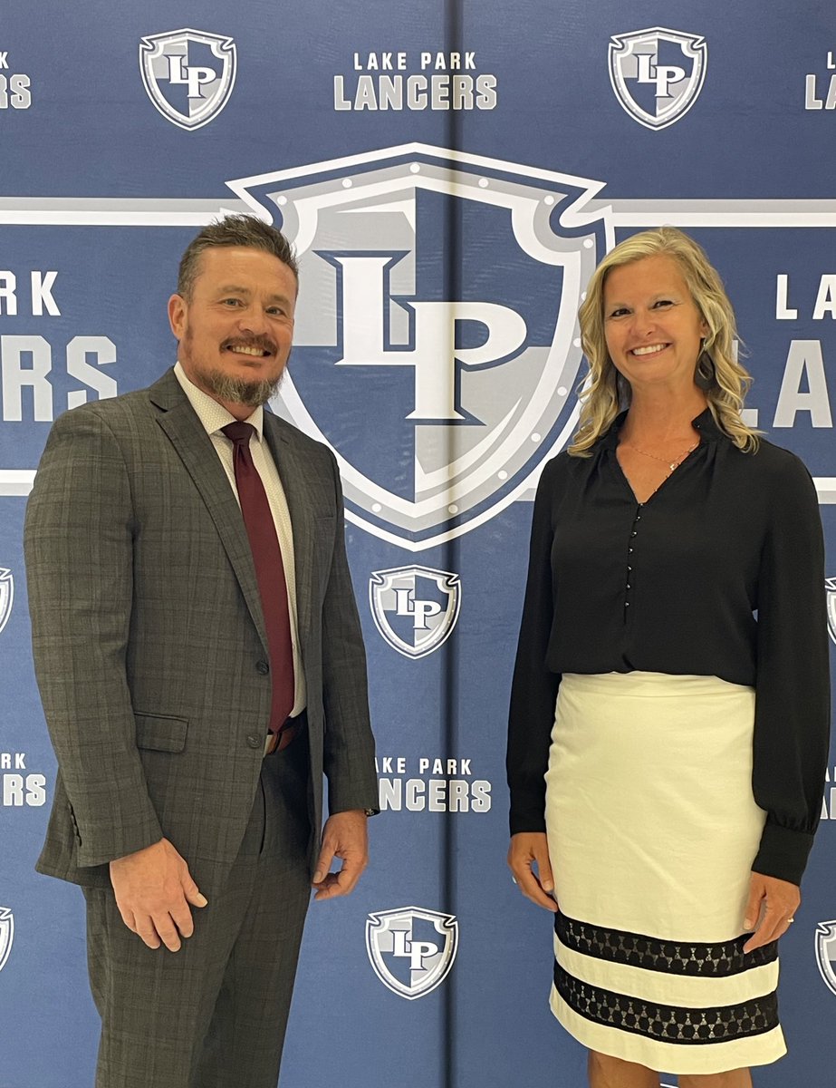 During tonight’s #WeAreLakePark Board of Education meeting, two new administrative leaders were appointed for the 2024-2025 school year. Congrats &amp; welcome Katie Hamann into her new role as Director of Activities &amp; Michael Zeigler as Director of Safety &amp; Security starting 7/1/24!