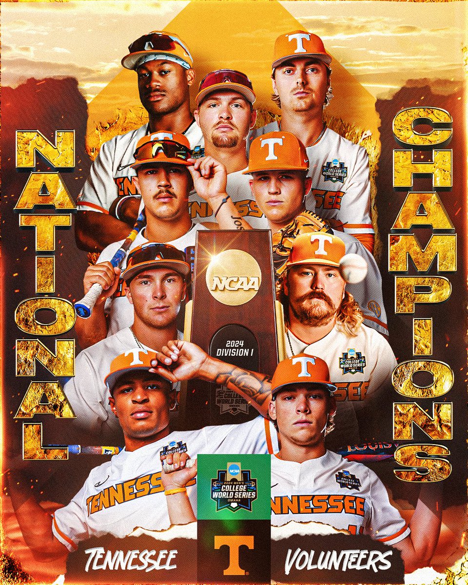 NCAA Baseball (@ncaabaseball) on Twitter photo .<a href="/Vol_Baseball/">Tennessee Baseball</a> ARE THE #MCWS NATIONAL CHAMPIONS FOR THE FIRST TIME IN PROGRAM HISTORY 🏆 .<a href="/Vol_Baseball/">Tennessee Baseball</a> ARE THE #MCWS NATIONAL CHAMPIONS FOR THE FIRST TIME IN PROGRAM HISTORY 🏆