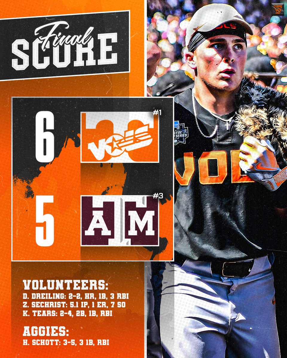 Volology's tweet photo. THE #1 TENNESSEE VOLUNTEERS DEFEAT THE #3 TEXAS A&amp;M AGGIES TO WIN THE NATIONAL CHAMPIONSHIP!!!!!!!! 💍🍊 https://t.co/zdZytw3RsL