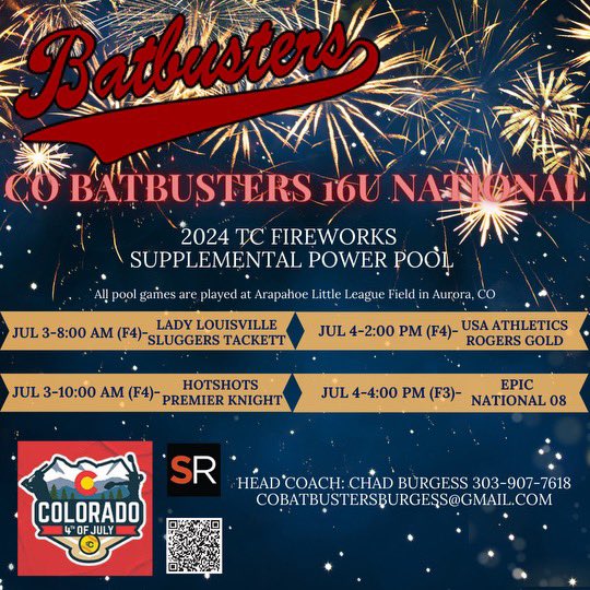27Batbusters's tweet photo. We are beyond excited to have everyone coming home to Colorado for the Fireworks Power Pool Next week ! https://t.co/3PIARyN8VU