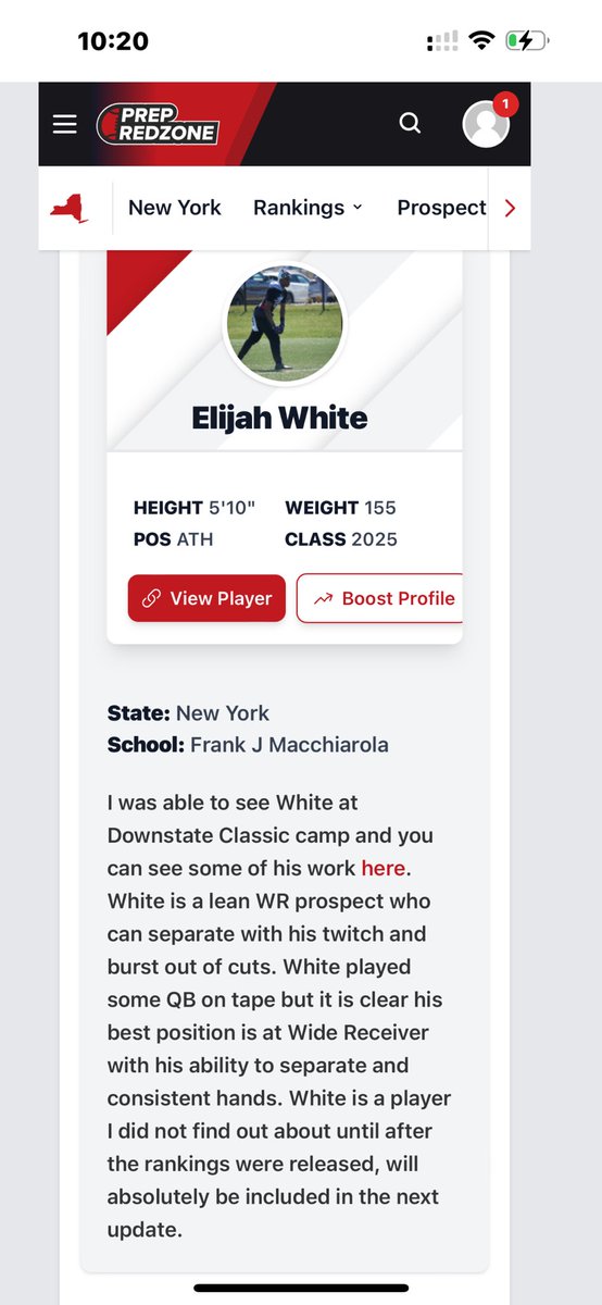 Elijah White (@e1i_white3) on Twitter photo Thank you for the write up ✍️
<a href="/PrepRedzoneNY/">Prep Redzone New York</a> @PRZCaleb @PRZPAvic <a href="/BrianHawkins4/">Coach Hawkins</a> <a href="/Coachheight8/">Coach Height</a> <a href="/ZurilHendrick/">Coach Z</a> @CoachSterling64 <a href="/CoachMartinoSBU/">Steven Martino</a> <a href="/Coach_DSmith28/">Dontavius Smith</a> <a href="/QBoogieSports/">Quincy Barnes</a> <a href="/jared_valluzzi/">Jared Valluzzi</a> <a href="/WRCoachVannucci/">Mike Vannucci</a> <a href="/CoachNipon/">Will Nipon</a> Thank you for the write up ✍️
<a href="/PrepRedzoneNY/">Prep Redzone New York</a> @PRZCaleb @PRZPAvic <a href="/BrianHawkins4/">Coach Hawkins</a> <a href="/Coachheight8/">Coach Height</a> <a href="/ZurilHendrick/">Coach Z</a> @CoachSterling64 <a href="/CoachMartinoSBU/">Steven Martino</a> <a href="/Coach_DSmith28/">Dontavius Smith</a> <a href="/QBoogieSports/">Quincy Barnes</a> <a href="/jared_valluzzi/">Jared Valluzzi</a> <a href="/WRCoachVannucci/">Mike Vannucci</a> <a href="/CoachNipon/">Will Nipon</a>