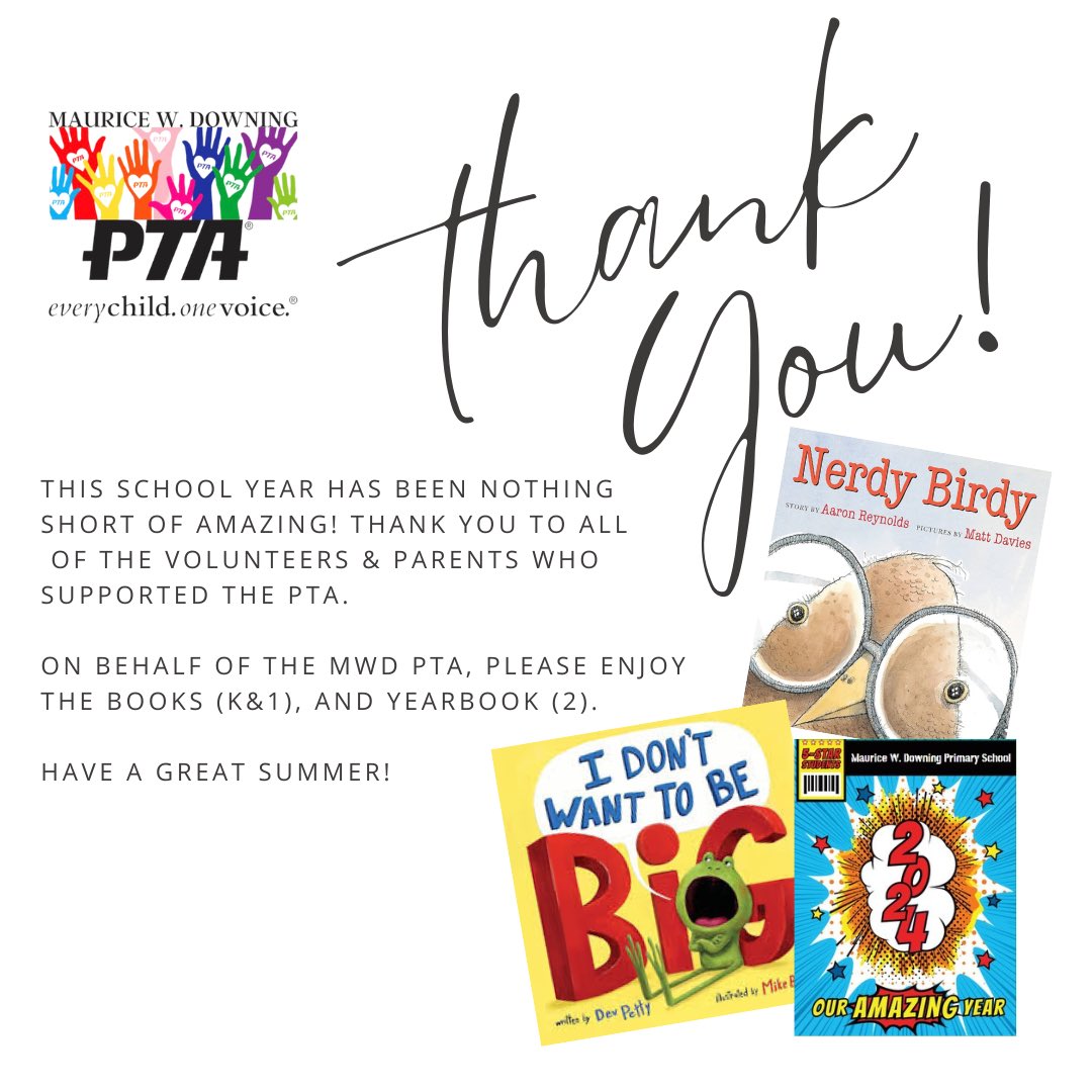 on behalf of the MWD PTA, thank you for an amazing year. have a great summer!

#mwdpta <a href="/mr_tallon/">Ed Tallon- Principal</a>