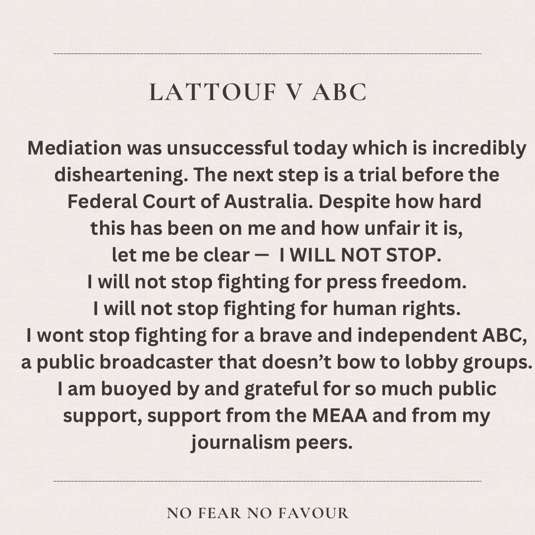 Mediation was unsuccessful today which was incredibly disheartening.