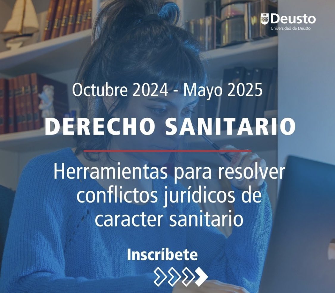Elena Atienza Macías (@atienzaelena) on Twitter photo Experto en Derecho Sanitario deusto.es/es/inicio/estu… vía <a href="/deusto/">Universidad Deusto - Deustuko Unibertsitatea</a> Experto en Derecho Sanitario deusto.es/es/inicio/estu… vía <a href="/deusto/">Universidad Deusto - Deustuko Unibertsitatea</a>