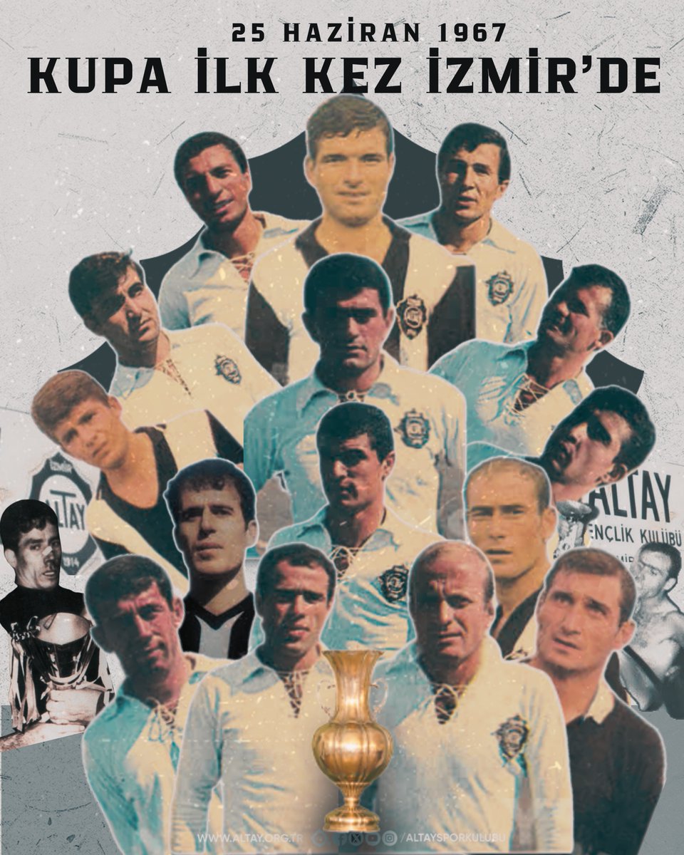 AltaySporKulubu's tweet photo. Türkiye Kupası İlk Kez Müzemizde🏆

Büyük Altay, 25 Haziran 1967 tarihinde oynanan Türkiye Kupası finalinde Göztepe’yi eleyerek Türkiye Kupası’nı ilk kez İstanbul dışına çıkarmış, Anadolu futbolunda unutulmaz bir ilke imza atmıştır.

#BüyükAltay https://t.co/5h75tTqH6r