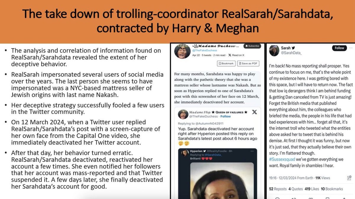 Megxit_Unmasked's tweet photo. Story of the take down of the trolling coordinator for Harry &amp; Meghan. For anyone with ANY lingering doubts, please read and digest.#factsnotlies #TruthWarriors #mermaidsallpaddlingalong https://t.co/5i8t5lRcyc