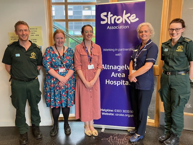 Ann-Marie Mcilmoyle (@amcilm) on Twitter photo Thankyou Simon and Orlaith <a href="/NIAS999/">NIAS</a> for visiting the stroke team in Altnagelvin Hospital, discussing our QI project PITSTOP and supporting our ongoing FAST campaign. <a href="/RoisinHealy3/">Róisín Healy</a>
<a href="/strokeassocni/">StrokeAssociation NI</a> Thankyou Simon and Orlaith <a href="/NIAS999/">NIAS</a> for visiting the stroke team in Altnagelvin Hospital, discussing our QI project PITSTOP and supporting our ongoing FAST campaign. <a href="/RoisinHealy3/">Róisín Healy</a>
<a href="/strokeassocni/">StrokeAssociation NI</a>