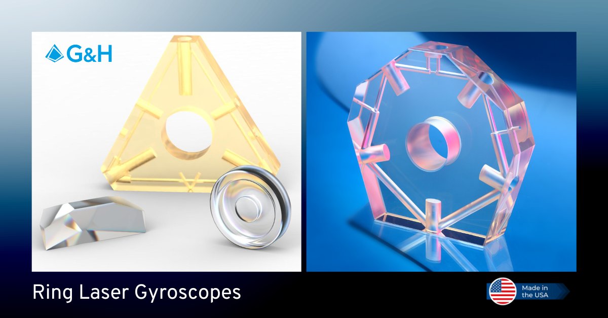 G&amp;H is your go-to for Ring Laser Gyroscope optical assemblies and subassemblies, tailored to fit your systems. Our vertical integration ensures seamless supply and reliable performance.

Choose reliability, choose G&amp;H! ✈

#PrecisionOptics #Optics #RLGs #Aerospace