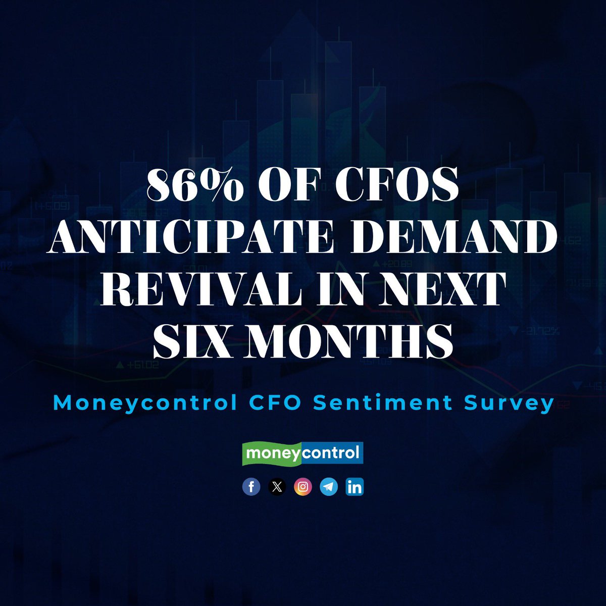 Eighty-six percent of India Inc’s finance leaders expect consumer demand to rise in the next six months.

Here’s what the survey shows 👇
moneycontrol.com/news/business/…

#CFOs #Jobs #HighRanking #Earnings <a href="/VARinthemaking/">Vartika Rawat</a>